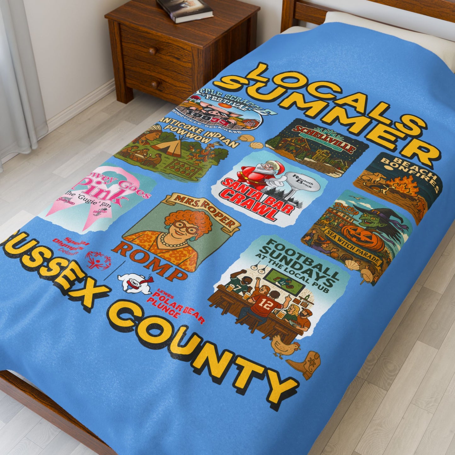 Plush Blanket - Sussex County, Delaware Local Summer Events