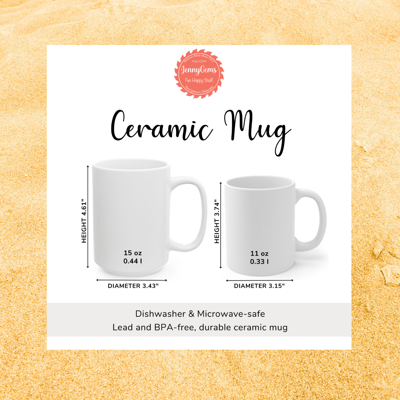 Coffee Beach Wine Repeat Mug