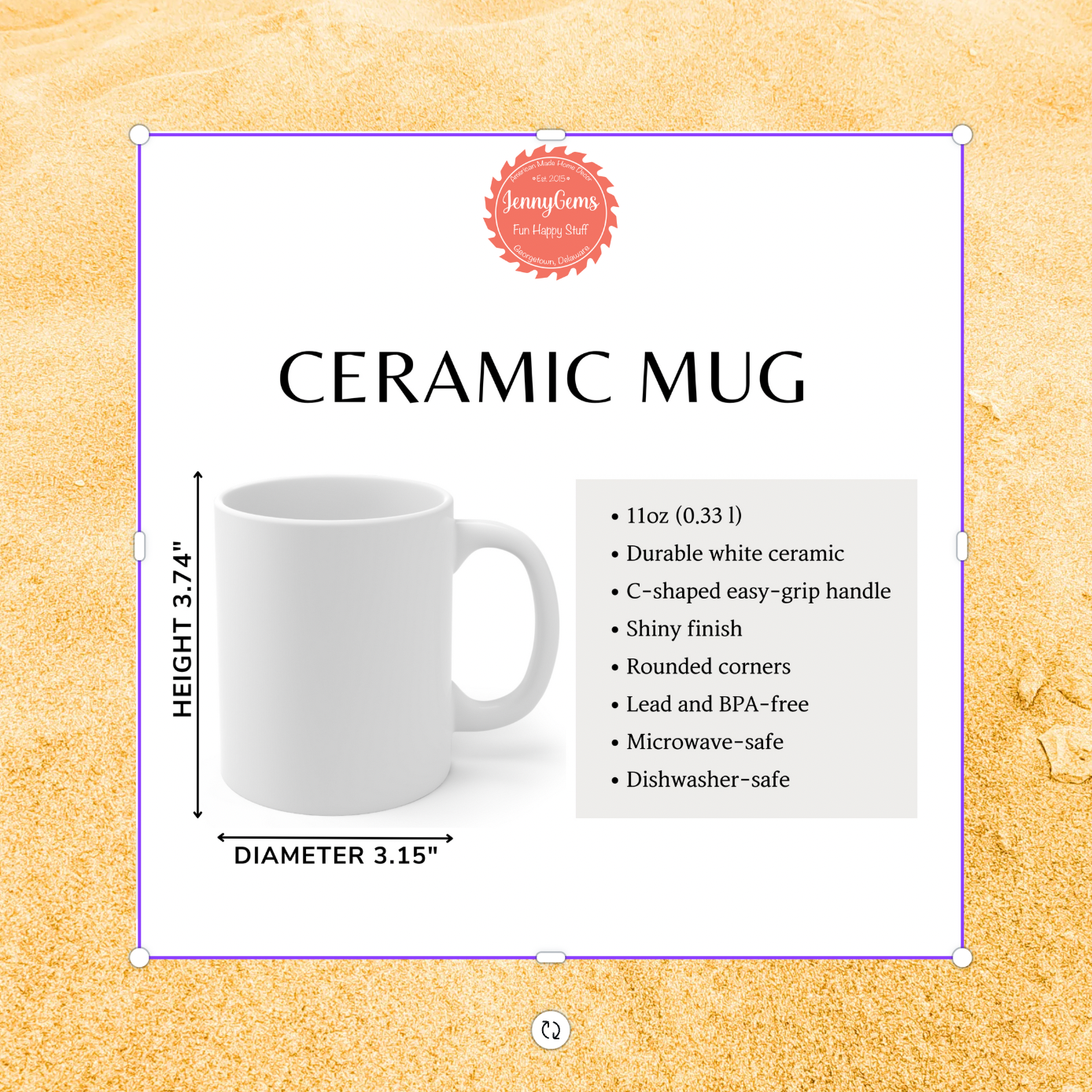Coffee Beach Wine Repeat Mug