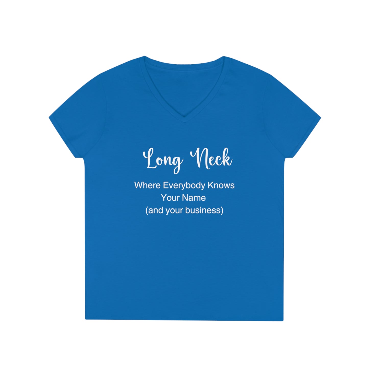 Long Neck, Delaware T Shirt, The Ultimate Soap Opera - Ladies' V-Neck T-Shirt