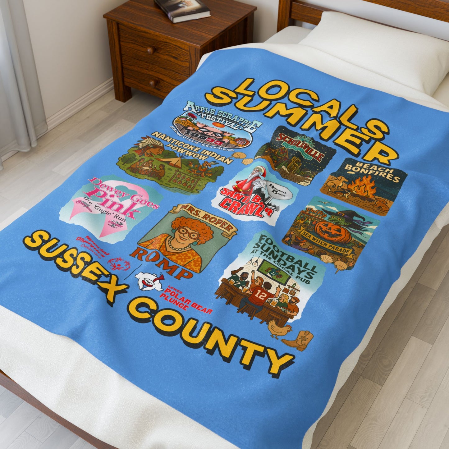 Plush Blanket - Sussex County, Delaware Local Summer Events