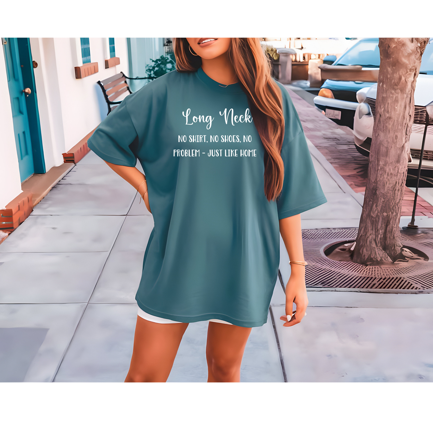 No Shirt, No Shoes Funny Long Neck, Delaware Tshirt - Unisex T-shirt