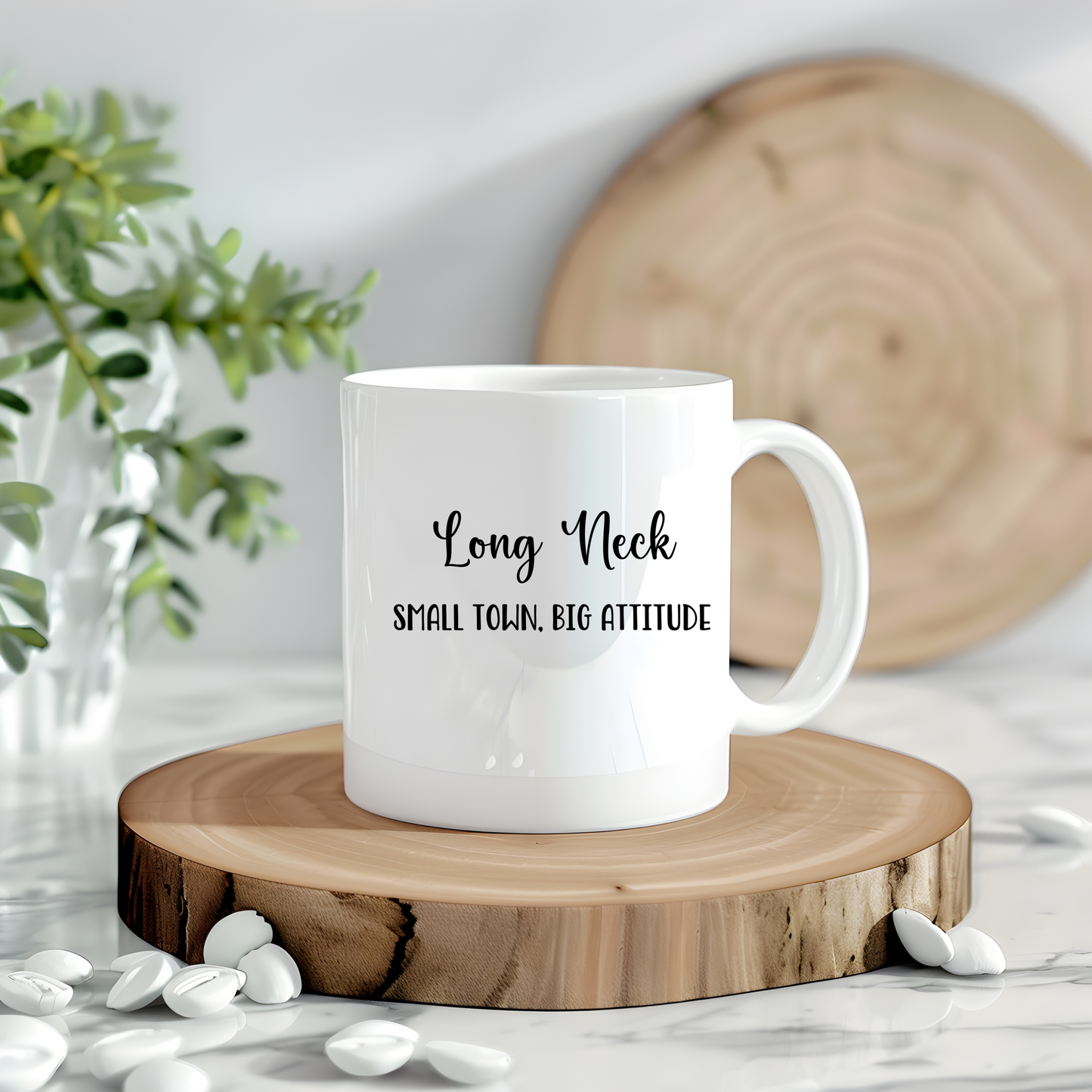 Long Neck, Delaware - Small Town - Big Attitude Coffee Mug