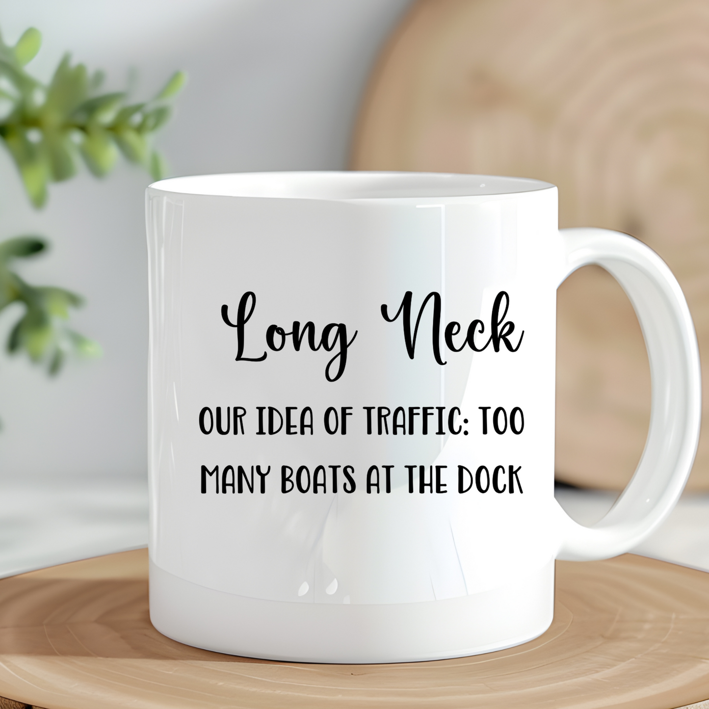 Long Neck, Delaware Coffee Mug - Boats at the Dock