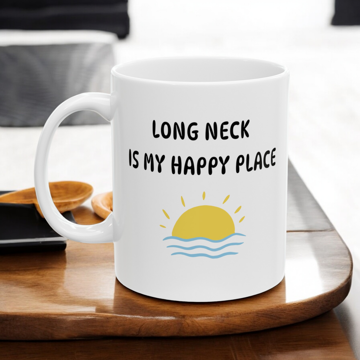 Long Neck is my Happy Place Coffee Mug