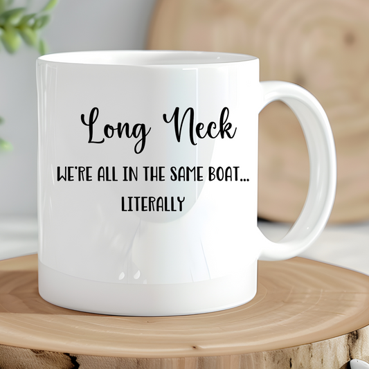 Long Neck, Delaware Coffee Mug - We're All In the same Boat