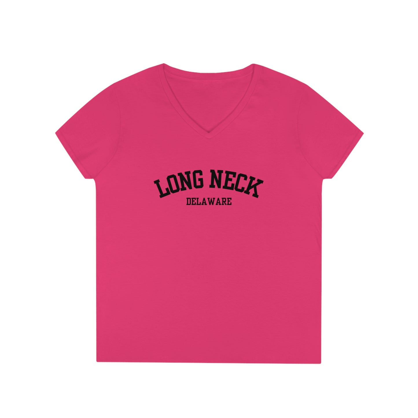 Long Neck, Delaware Ladies' V-Neck T-Shirt