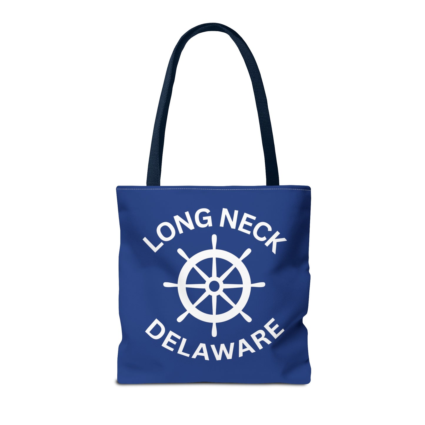 Navy Blue Nautical Tote Bag - Long Neck Delaware