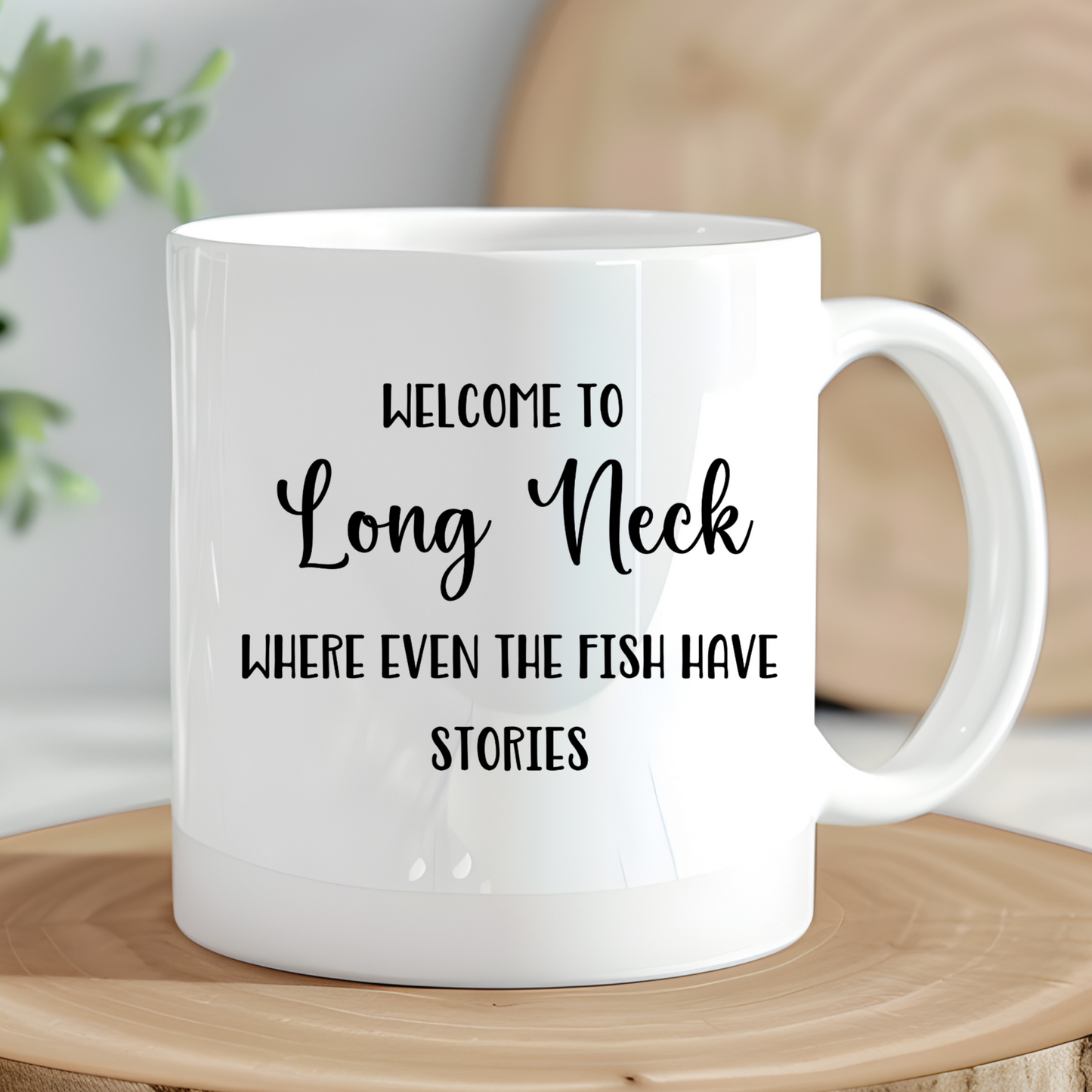 Long Neck, Delaware Coffee Mug - Fishing Stories