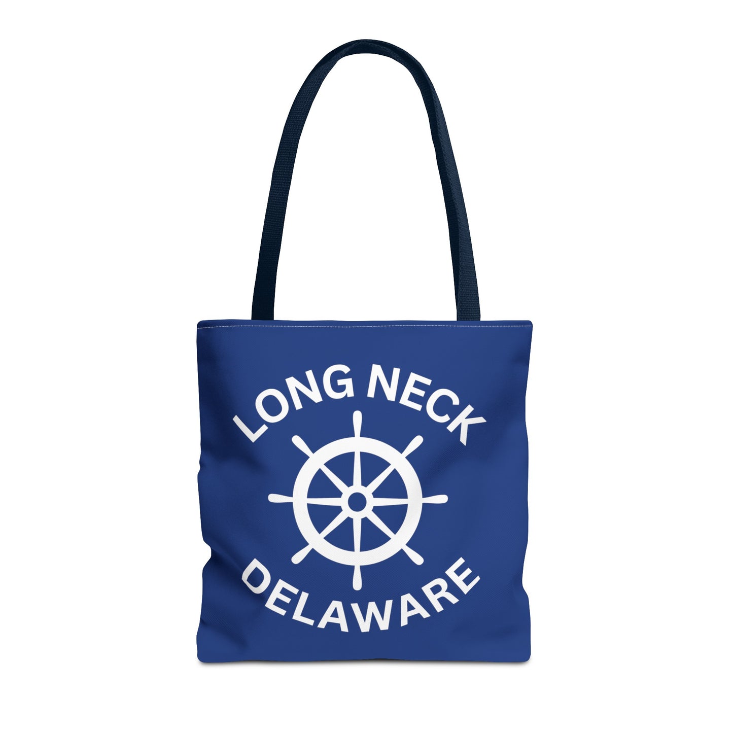 Navy Blue Nautical Tote Bag - Long Neck Delaware