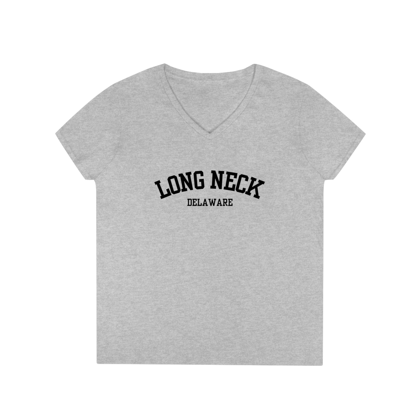 Long Neck, Delaware Ladies' V-Neck T-Shirt