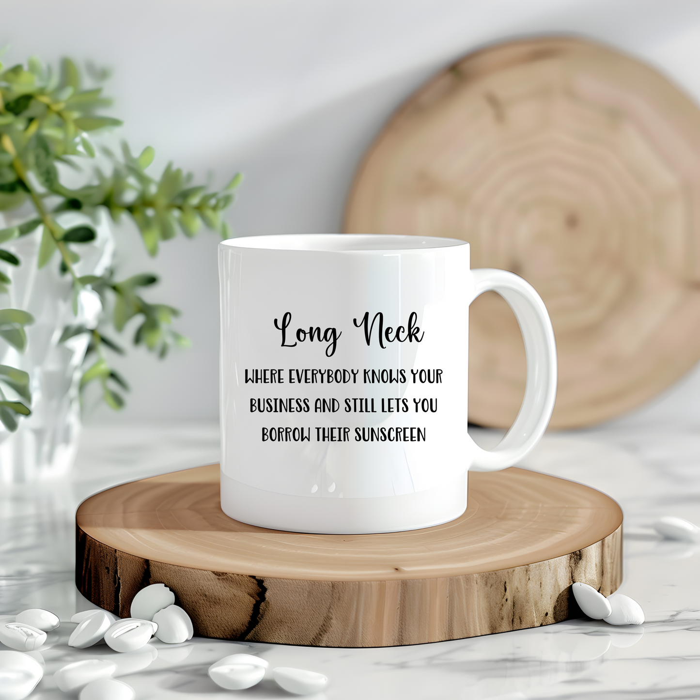 Long Neck, Delaware Coffee Mug - Sunscreen