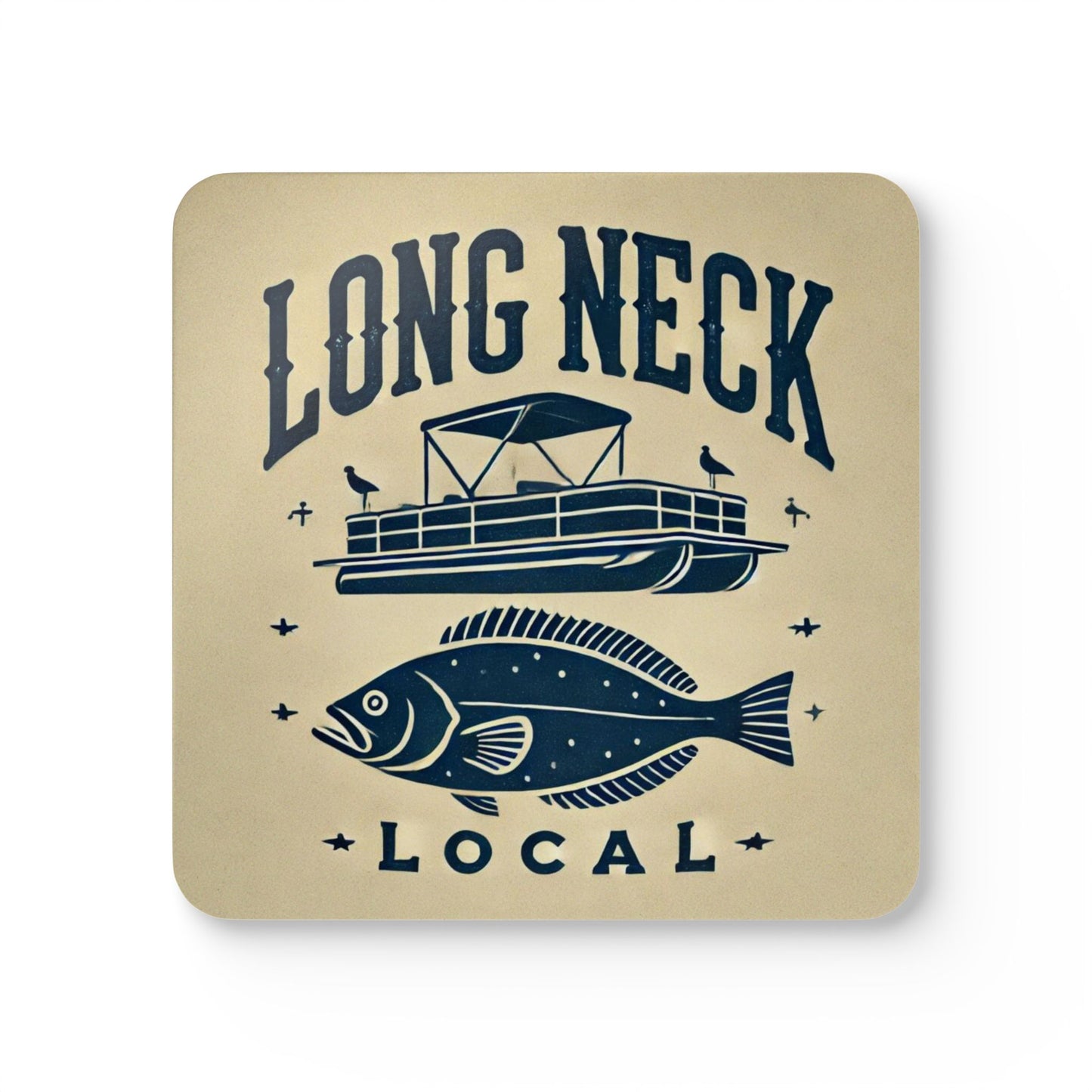 Long Neck Local Corkwood Coaster Set, 4 pieces