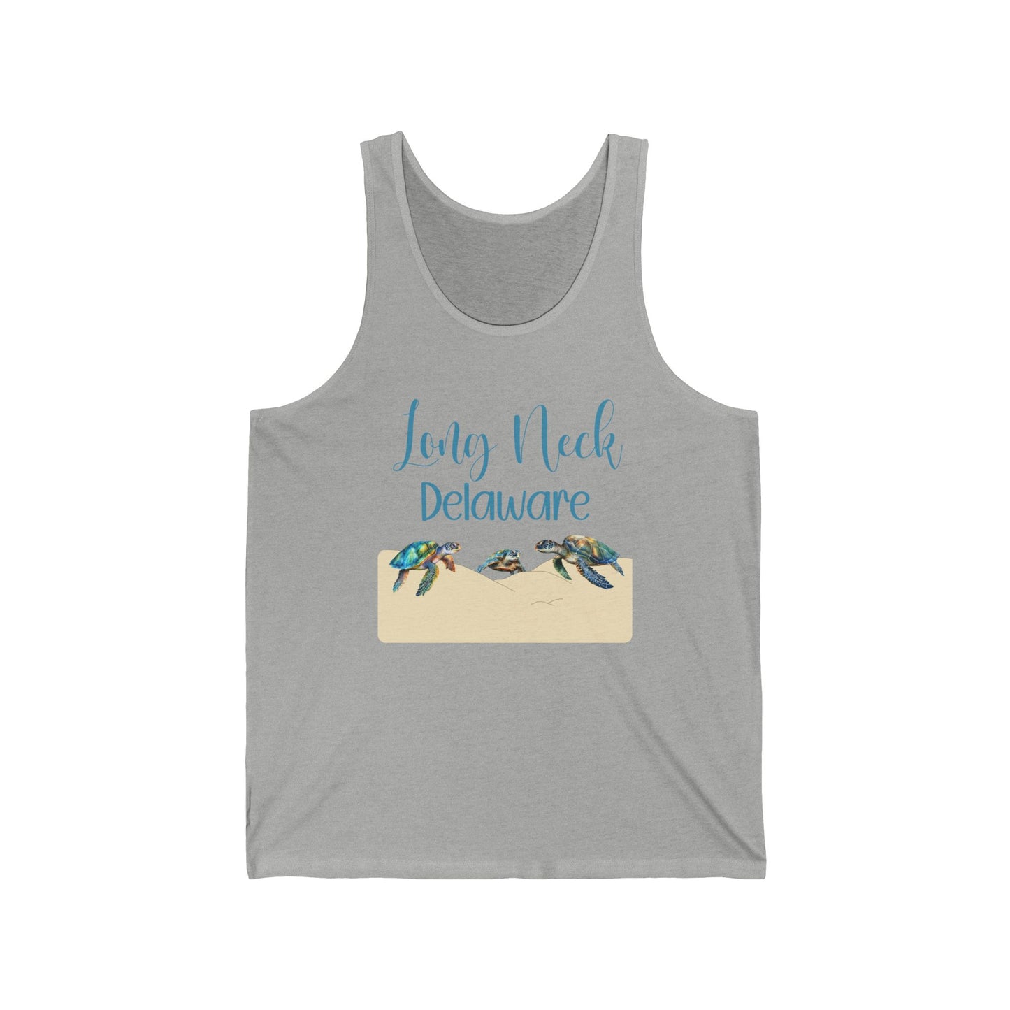 Long Neck Delaware Unisex Jersey Tank - Beach Vibe Summer Apparel