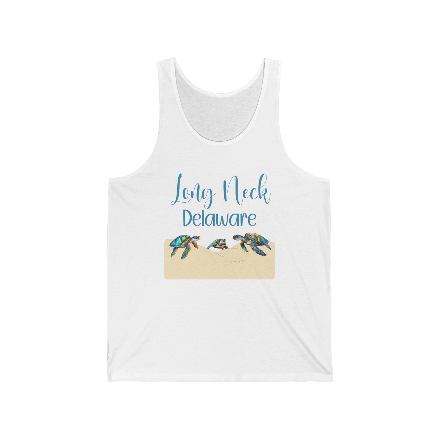 Long Neck Delaware Unisex Jersey Tank - Beach Vibe Summer Apparel