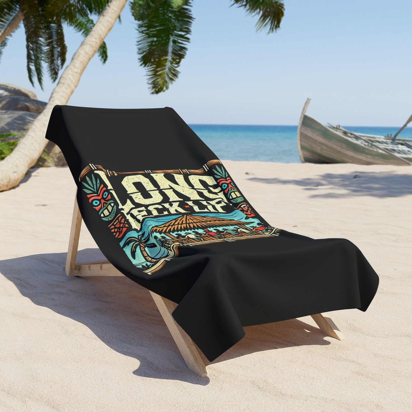 Long Neck Life Beach Towel