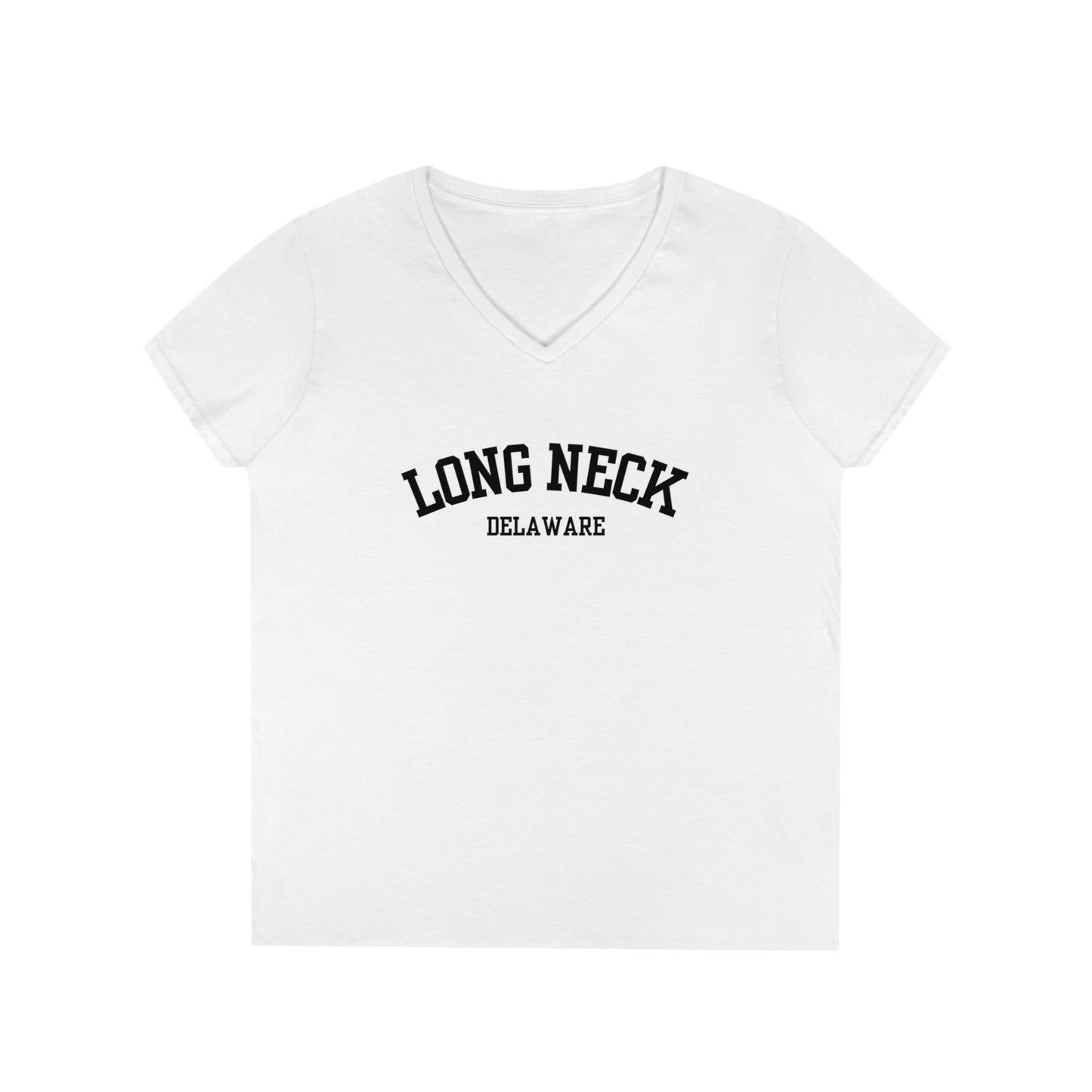 Long Neck, Delaware Ladies' V-Neck T-Shirt