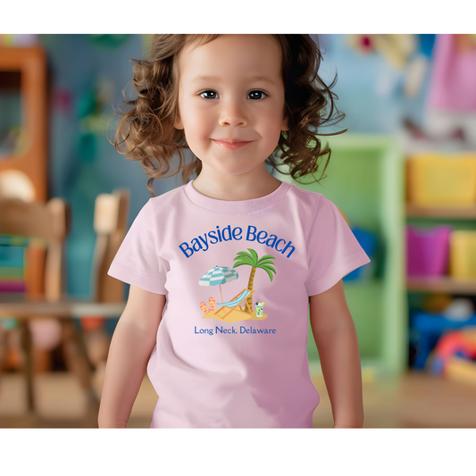 Bayside Beach Tee Shirt for Kids, Unisex