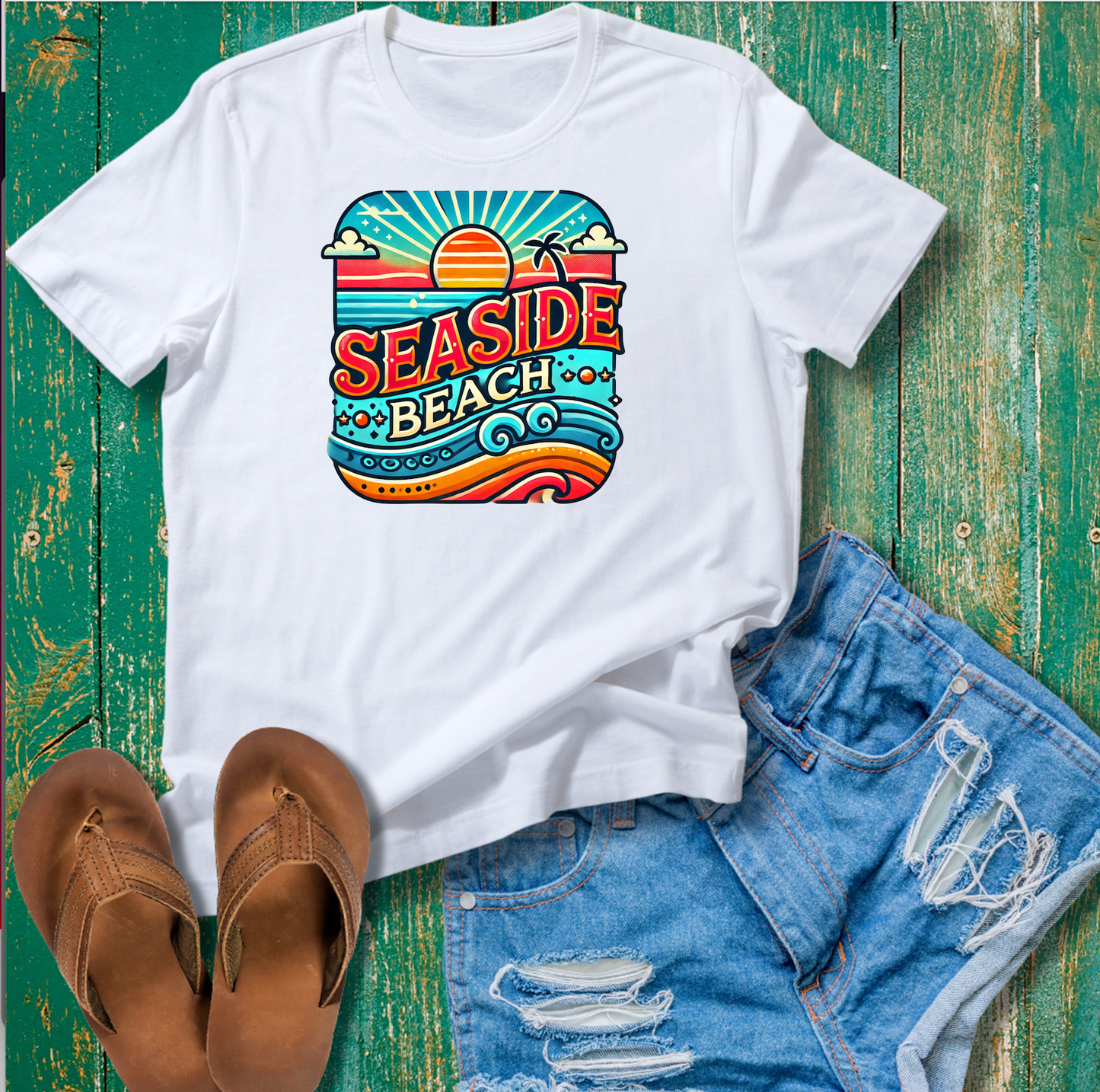 Seaside Beach Long Neck, Delaware Tshirt Unisex.