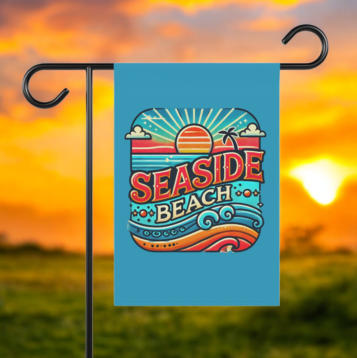 Seaside Beach Long Neck, Delaware Garden & House Banner.