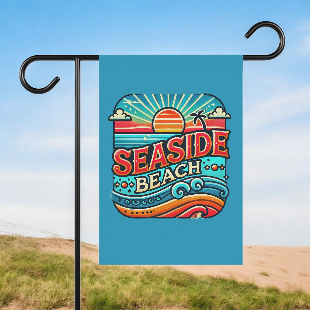 Seaside Beach Long Neck, Delaware Garden & House Banner.