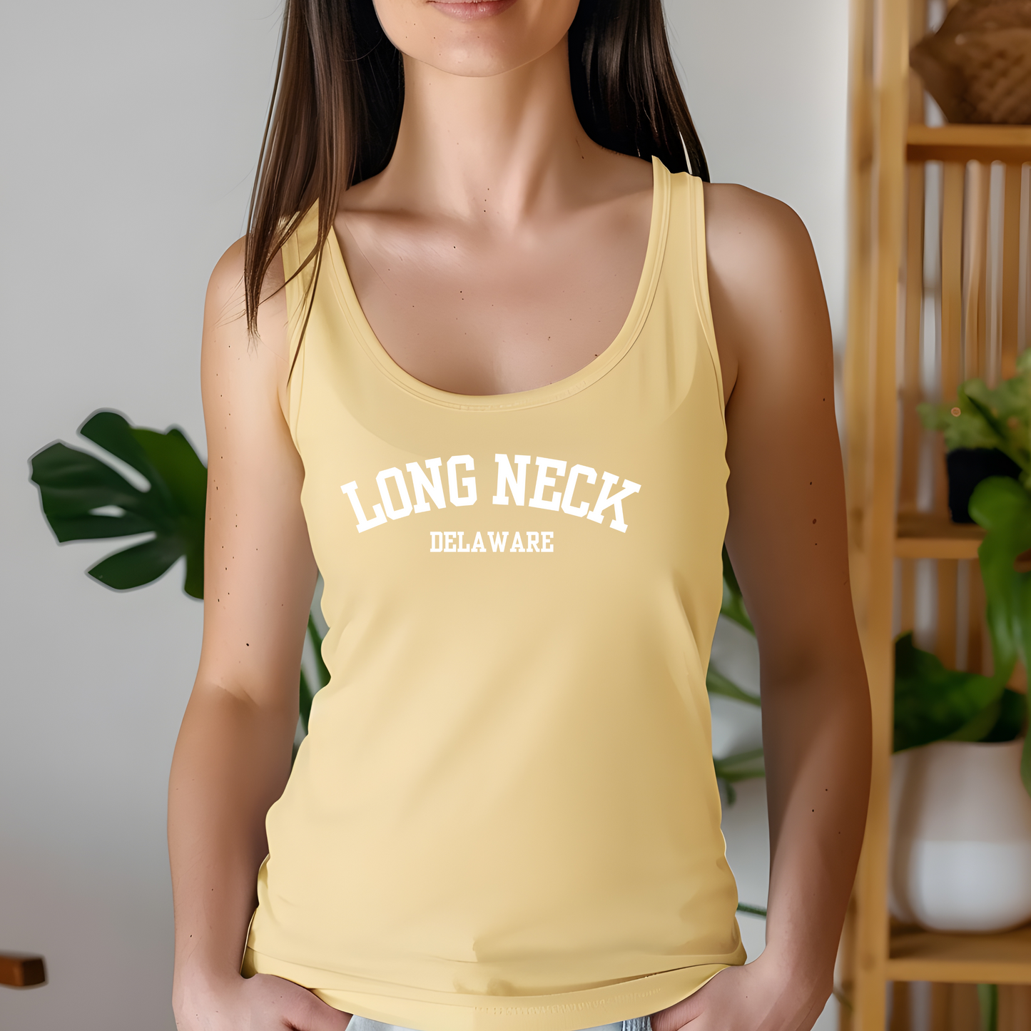 Long Neck, Delaware Women's Racerback Tank