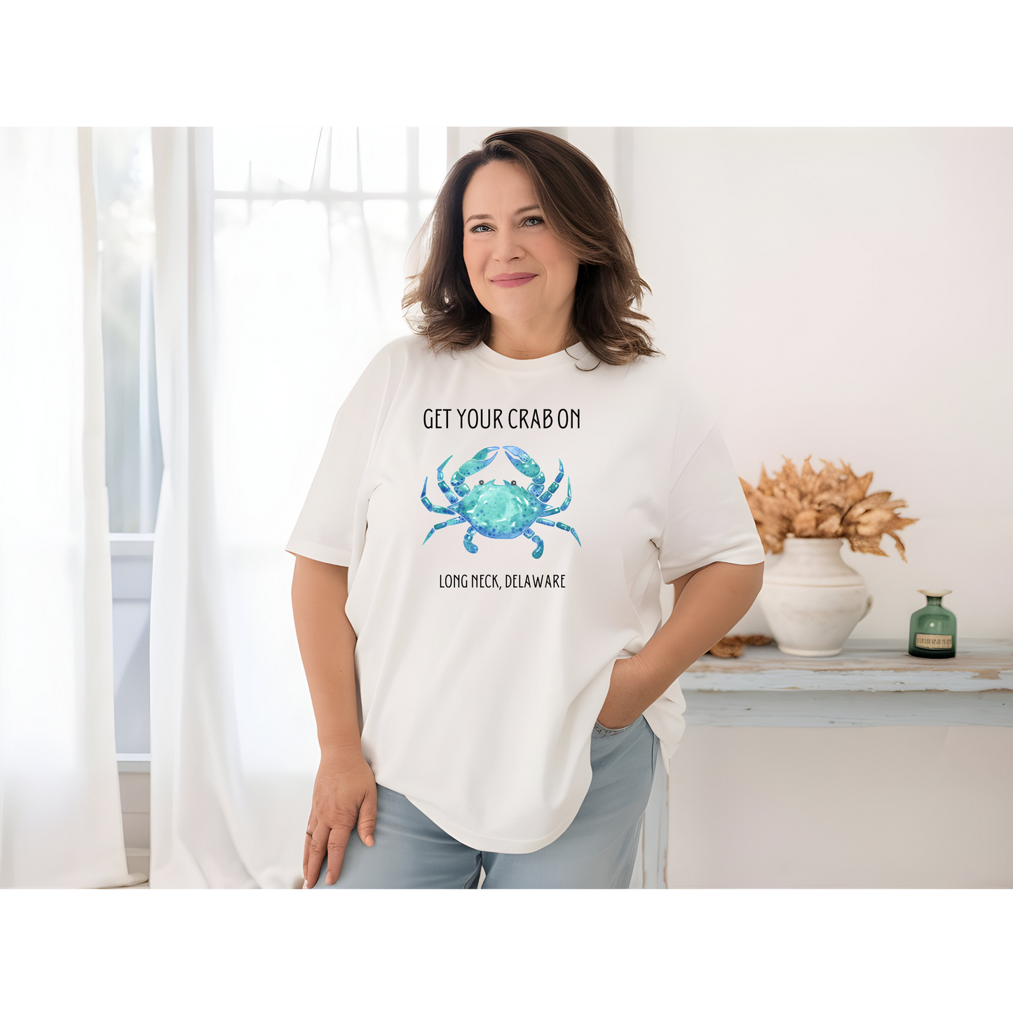 Get Your Crab On - Long Neck, Delaware Tshirt, Unisex