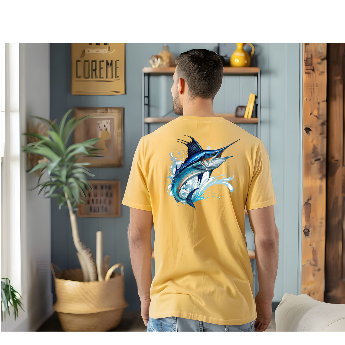 Long Neck Delaware Blue Marlin Tee Shirt Unisex.