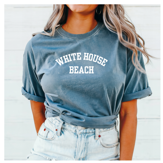 White House Beach, Long Neck, Delaware Unisex T-shirt for Men and Women